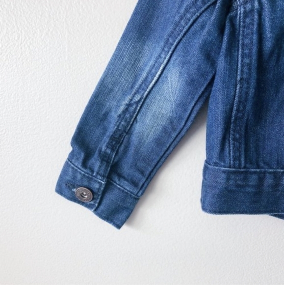 4/$15 OSHKOSH Classic dark wash denim baby jean jacket 2T 24m unisex - Picture 10 of 11